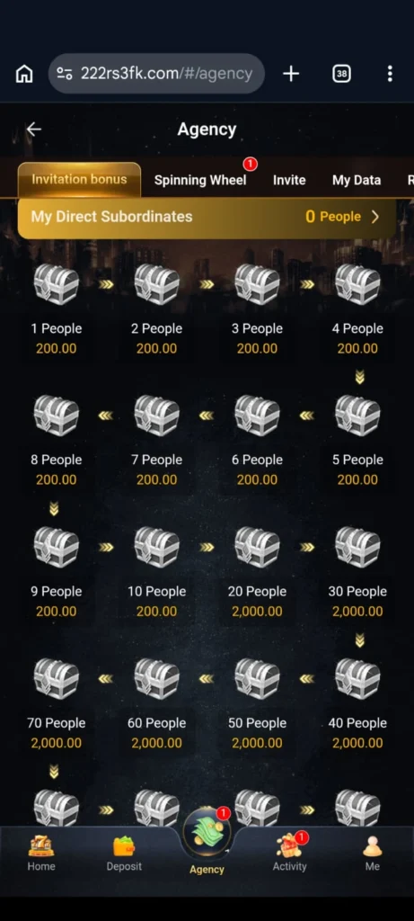 222RS APP BONUS AND REWARD