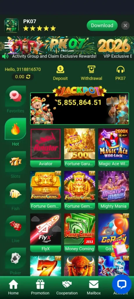 PK07 Game download now